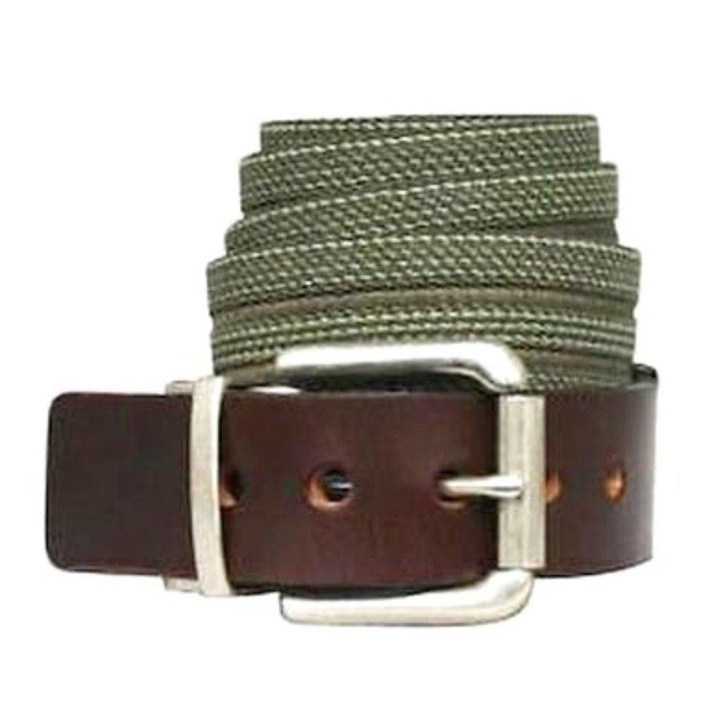 BISON Designs Flip Tip Elastic 35mm Reversible Belt with Die-Cast Buckle,Size 42